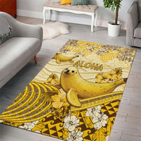 Hawaii Banana Seal Area Rug Ilio Holo I Ka Uaua Aloha DT05 - Polynesian Pride