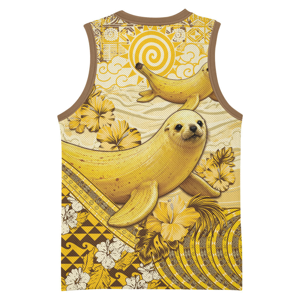 Hawaii Banana Seal Basketball Jersey Ilio Holo I Ka Uaua Aloha DT05 - Polynesian Pride