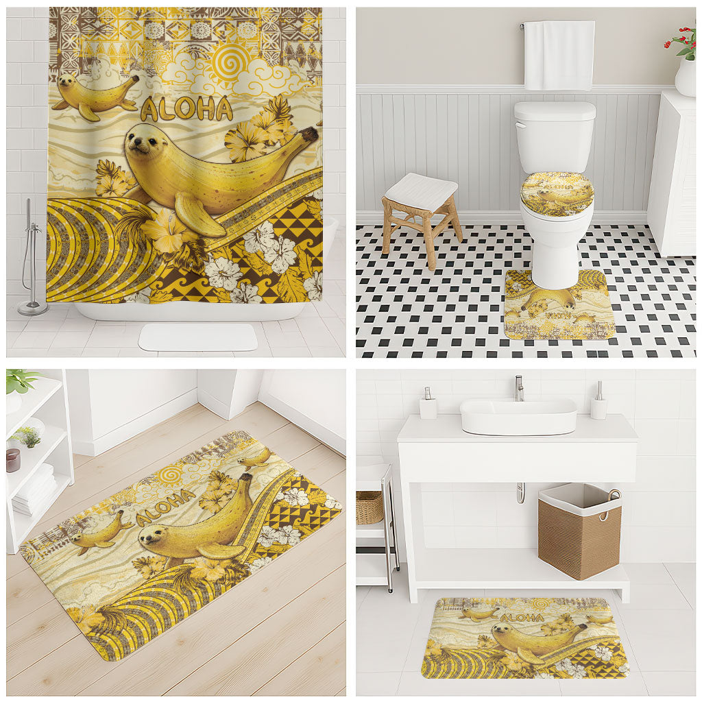 Hawaii Banana Seal Bathroom Set Ilio Holo I Ka Uaua Aloha DT05 - Polynesian Pride
