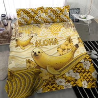 Hawaii Banana Seal Bedding Set Ilio Holo I Ka Uaua Aloha DT05 - Polynesian Pride
