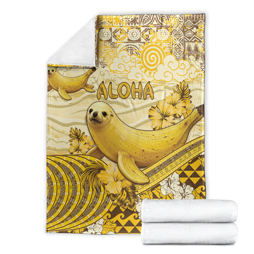 Hawaii Banana Seal Blanket Ilio Holo I Ka Uaua Aloha DT05 - Polynesian Pride