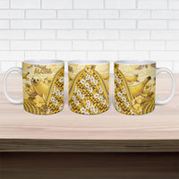 Hawaii Banana Seal Ceramic Mug Ilio Holo I Ka Uaua Aloha DT05 - Polynesian Pride
