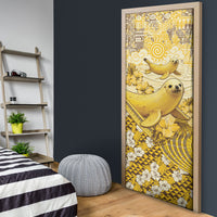 Hawaii Banana Seal Door Cover Ilio Holo I Ka Uaua Aloha DT05 - Polynesian Pride