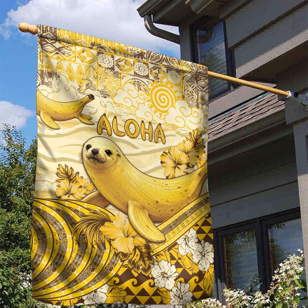 Hawaii Banana Seal Garden Flag Ilio Holo I Ka Uaua Aloha DT05 - Polynesian Pride