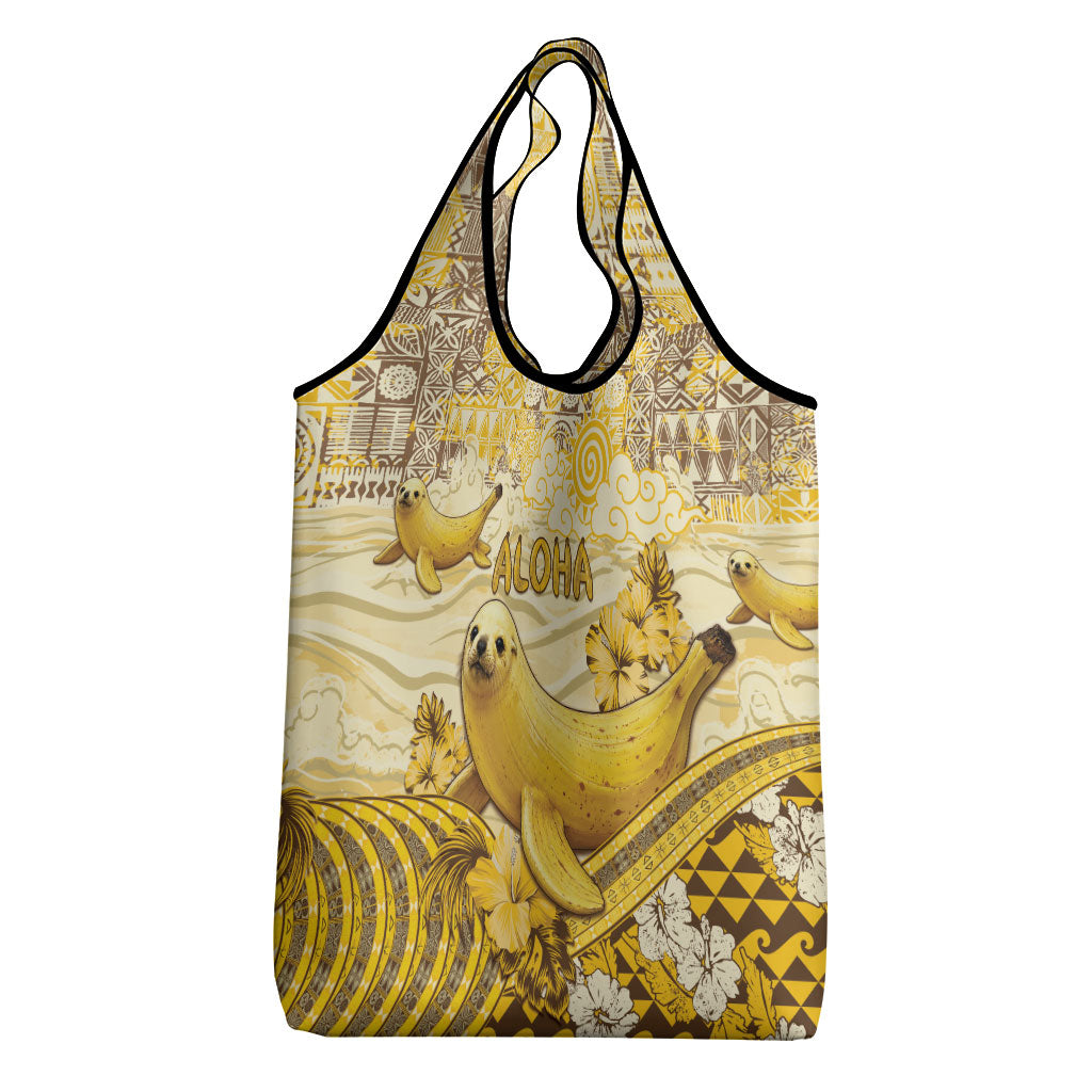 Hawaii Banana Seal Grocery Bag Ilio Holo I Ka Uaua Aloha DT05 - Polynesian Pride