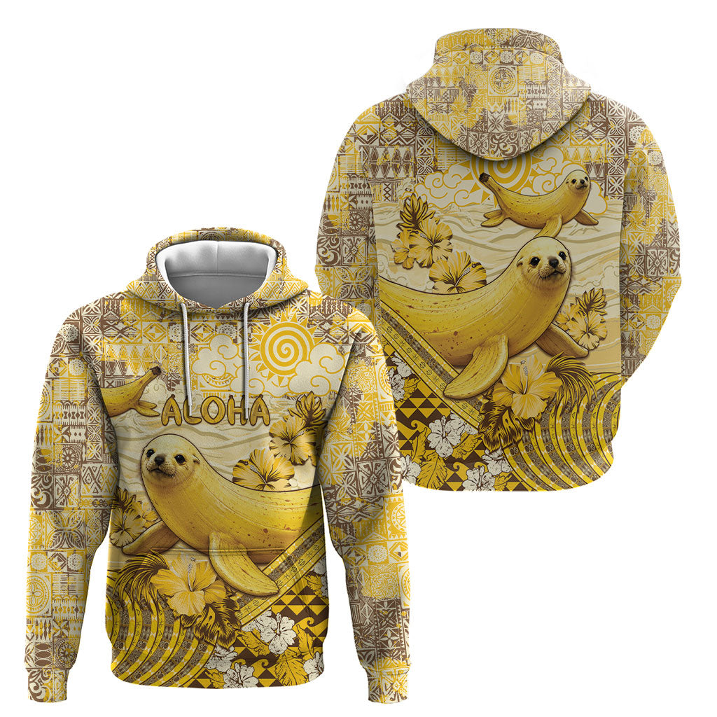 Hawaii Banana Seal Hoodie Ilio Holo I Ka Uaua Aloha DT05 - Polynesian Pride