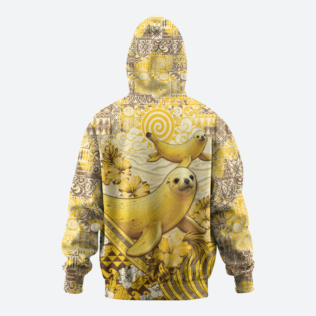 Hawaii Banana Seal Hoodie Ilio Holo I Ka Uaua Aloha DT05 - Polynesian Pride