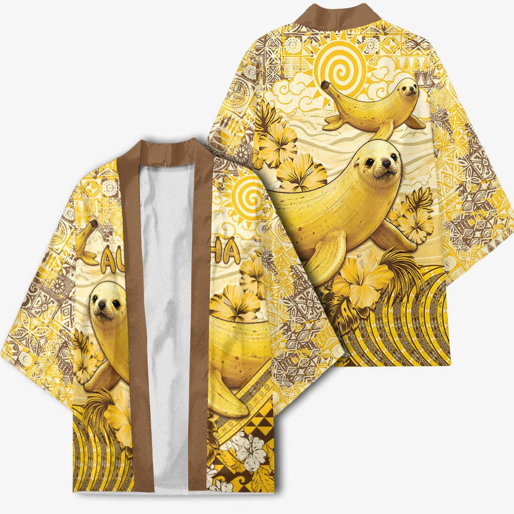 Hawaii Banana Seal Kimono Ilio Holo I Ka Uaua Aloha DT05 - Polynesian Pride