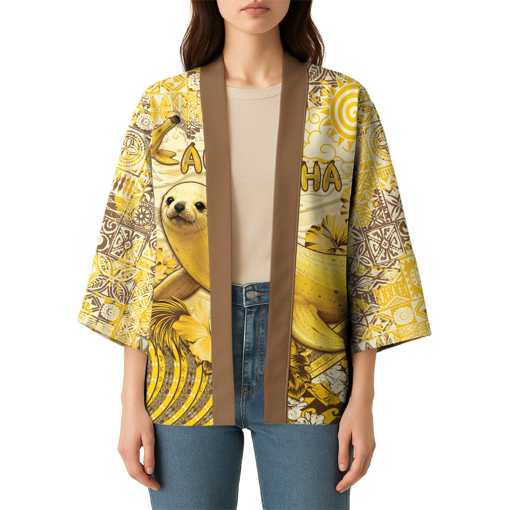 Hawaii Banana Seal Kimono Ilio Holo I Ka Uaua Aloha DT05 - Polynesian Pride