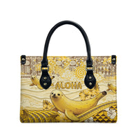 Hawaii Banana Seal Leather Bag Ilio Holo I Ka Uaua Aloha DT05 - Polynesian Pride