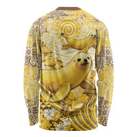 Hawaii Banana Seal Long Sleeve Shirt Ilio Holo I Ka Uaua Aloha DT05 - Polynesian Pride