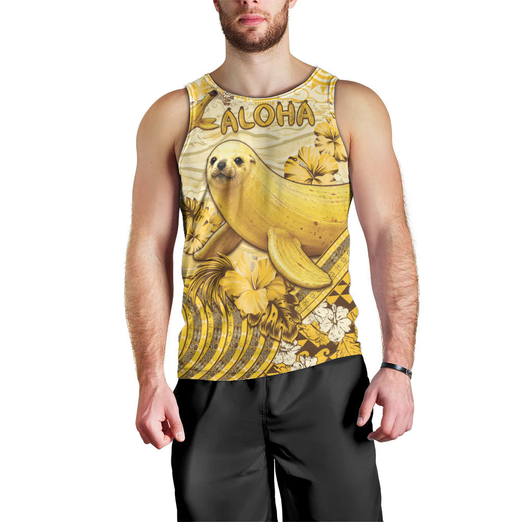 Hawaii Banana Seal Men Tank Top Ilio Holo I Ka Uaua Aloha DT05 - Polynesian Pride