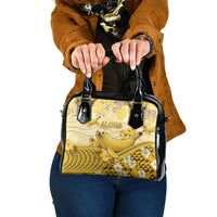 Hawaii Banana Seal Shoulder Handbag Ilio Holo I Ka Uaua Aloha DT05 One Size Yellow - Polynesian Pride