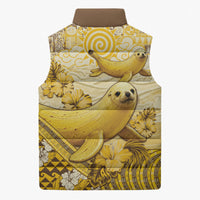 Hawaii Banana Seal Sleeveless Puffer Jacket Ilio Holo I Ka Uaua Aloha DT05 - Polynesian Pride