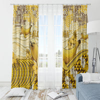 Hawaii Banana Seal Window Curtain Ilio Holo I Ka Uaua Aloha DT05 - Polynesian Pride