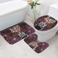 Hawaii Halloween Bathroom Set Skeleton Bones Flower Lei Tropical Floral DT05 - Polynesian Pride