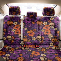 Hawaii Halloween Back Car Seat Cover Skeleton Pumpkin Hawaiian Flower Tribal DT05 - Polynesian Pride