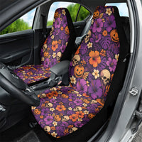 Hawaii Halloween Car Seat Cover Skeleton Pumpkin Hawaiian Flower Tribal DT05 - Polynesian Pride