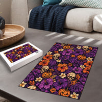 Hawaii Halloween Puzzle Skeleton Pumpkin Hawaiian Flower Tribal DT05 - Polynesian Pride