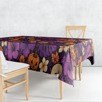 Hawaii Halloween Tablecloth Skeleton Pumpkin Hawaiian Flower Tribal DT05 - Polynesian Pride