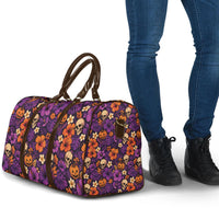 Hawaii Halloween Travel Bag Skeleton Pumpkin Hawaiian Flower Tribal DT05 - Polynesian Pride