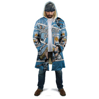 Custom Argentina Football Cloak Goat Comic Style Sun Of May