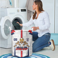 Custom England Football Laundry Basket Three Lions Trophy St George Cross