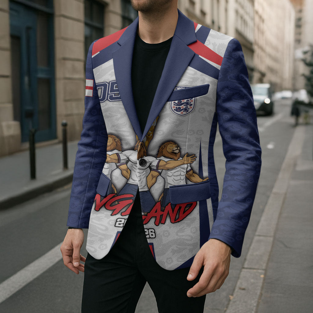 Custom England Football Blazer Three Lions Trophy St George Cross