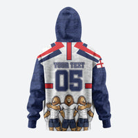 Custom England Football Hoodie Three Lions Trophy St George Cross
