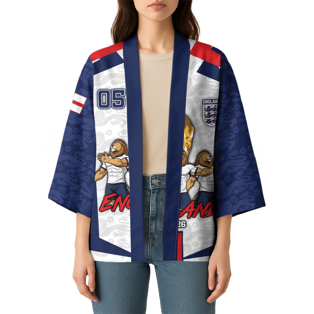 Custom England Football Kimono Three Lions Trophy St George Cross