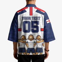 Custom England Football Kimono Three Lions Trophy St George Cross