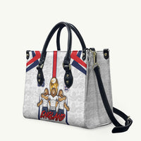 Custom England Football Leather Bag Three Lions Trophy St George Cross