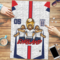 Custom England Football Puzzle Three Lions Trophy St George Cross
