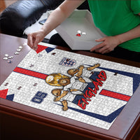 Custom England Football Puzzle Three Lions Trophy St George Cross