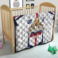 Custom England Football Quilt Three Lions Trophy St George Cross