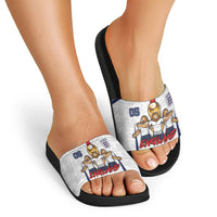 Custom England Football Slide Sandals Three Lions Trophy St George Cross