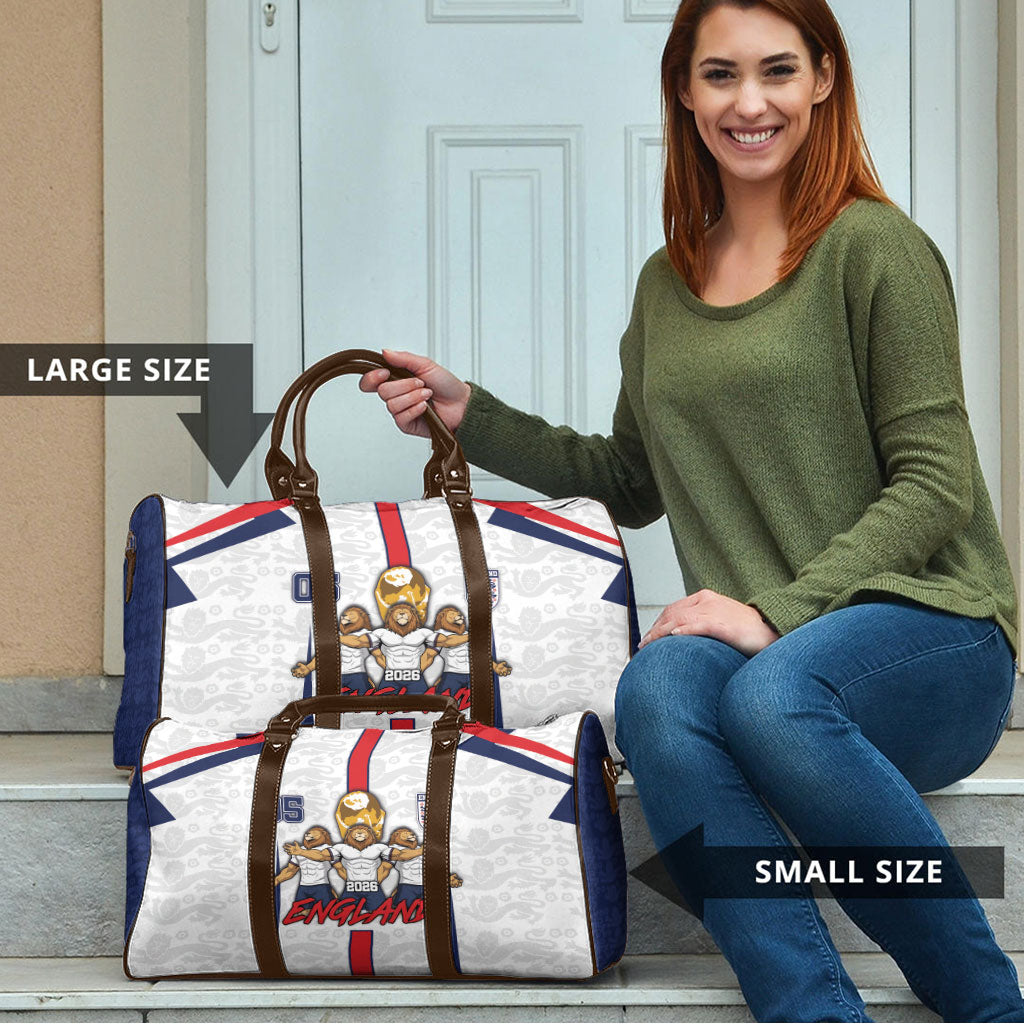 Custom England Football Travel Bag Three Lions Trophy St George Cross
