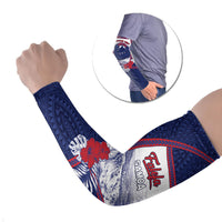 Personalised Falefa Samoa Village Arm Sleeves Valley Polynesian Tribal Hibiscus Floral