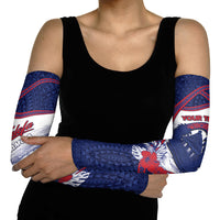 Personalised Falefa Samoa Village Arm Sleeves Valley Polynesian Tribal Hibiscus Floral