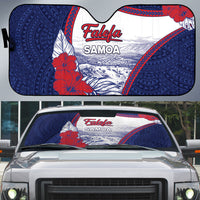Falefa Samoa Village Auto Sun Shade Valley Polynesian Tribal Hibiscus Floral