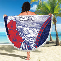 Falefa Samoa Village Beach Blanket Valley Polynesian Tribal Hibiscus Floral
