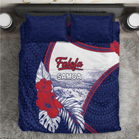 Falefa Samoa Village Bedding Set Valley Polynesian Tribal Hibiscus Floral
