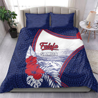 Falefa Samoa Village Bedding Set Valley Polynesian Tribal Hibiscus Floral