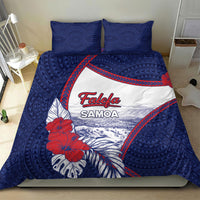 Falefa Samoa Village Bedding Set Valley Polynesian Tribal Hibiscus Floral