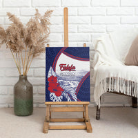 Falefa Samoa Village Canvas Wall Art Valley Polynesian Tribal Hibiscus Floral