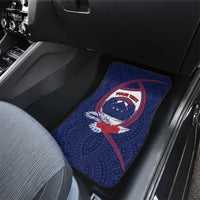 Personalised Falefa Samoa Village Car Mats Valley Polynesian Tribal Hibiscus Floral