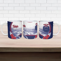 Personalised Falefa Samoa Village Ceramic Mug Valley Polynesian Tribal Hibiscus Floral