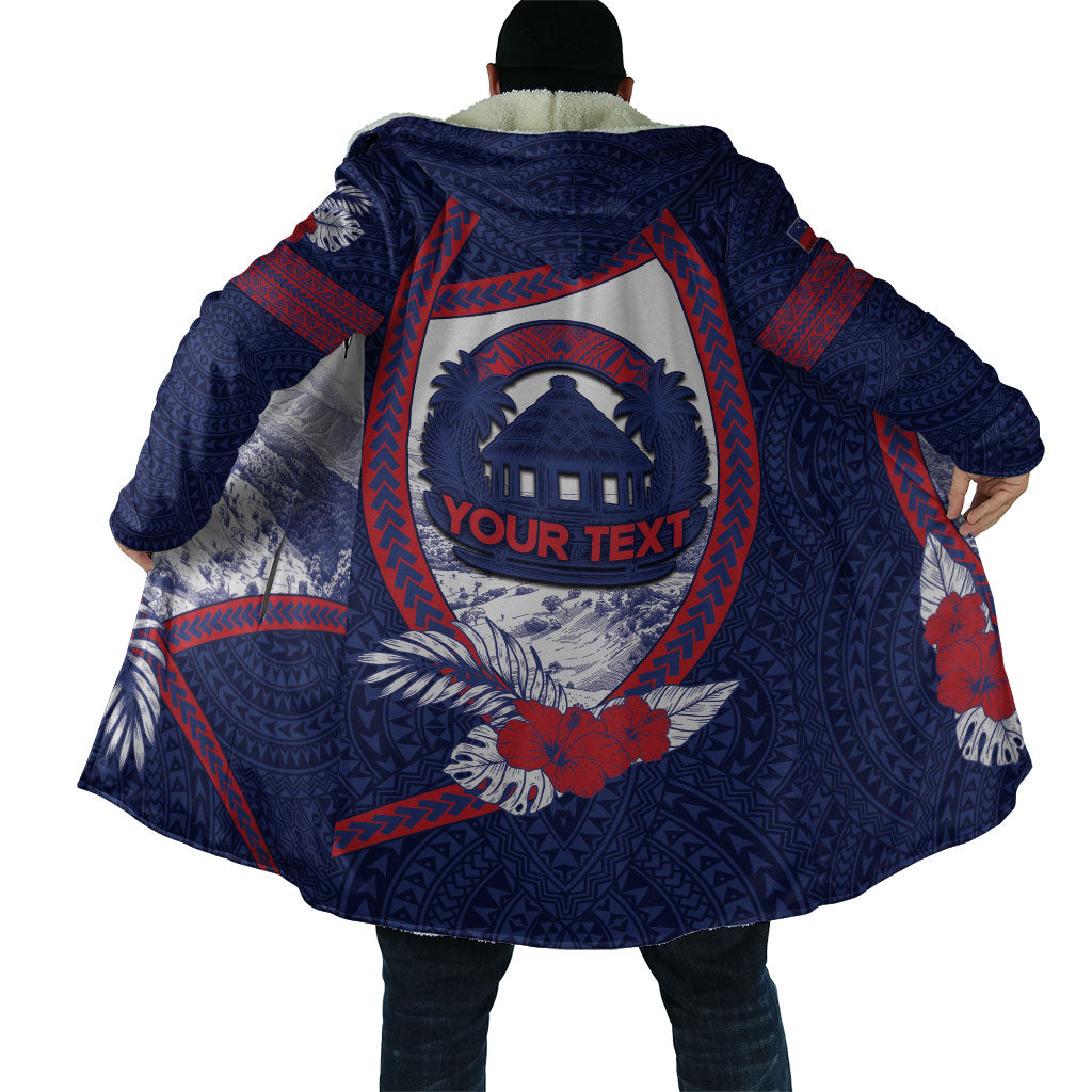 Personalised Falefa Samoa Village Cloak Valley Polynesian Tribal Hibiscus Floral