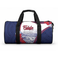 Falefa Samoa Village Duffle Bag Valley Polynesian Tribal Hibiscus Floral