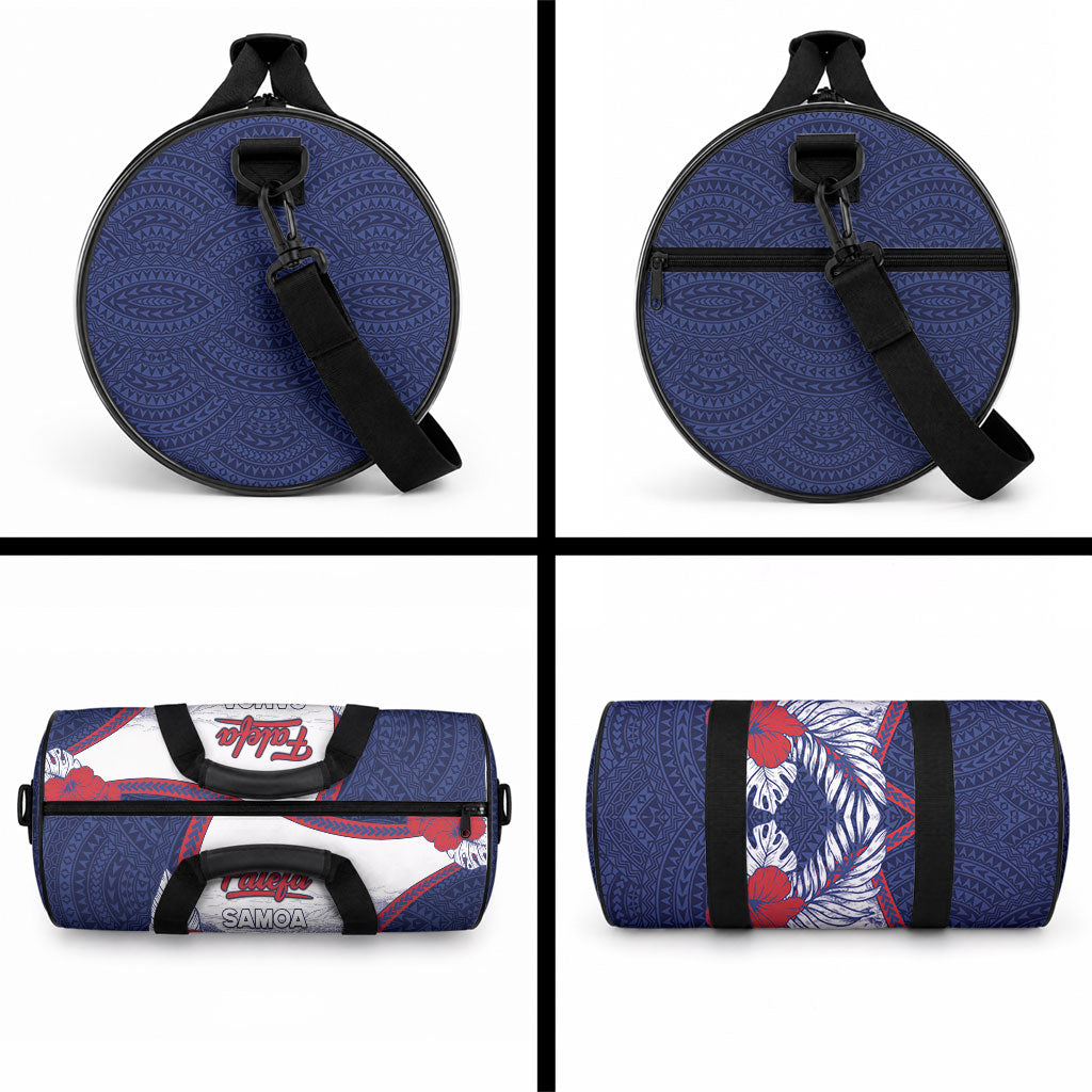 Falefa Samoa Village Duffle Bag Valley Polynesian Tribal Hibiscus Floral
